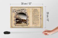 Holzschild Berufe 30x20cm Busfahrer zielorientierter Ruhepol