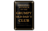 Blechschild Spruch 12x18cm Original Grumpy old Dad´s Club