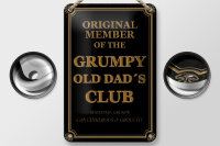 Blechschild Spruch 12x18cm Original Grumpy old Dad´s Club