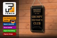 Blechschild Spruch 12x18cm Original Grumpy old Dad´s Club