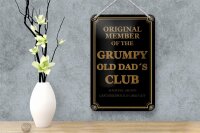 Blechschild Spruch 12x18cm Original Grumpy old Dad´s Club