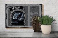 Holzschild Berufe 30x20cm Metzger robuste Gourmet Qualität