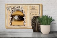 Holzschild Berufe 30x20cm Müller Meister des Getreides