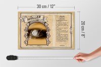 Holzschild Berufe 30x20cm Müller Meister des Getreides