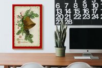 Holzschild Weihnachten Christmas Glocke Winter 20x30cm
