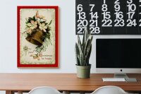 Holzschild Weihnachten Santa Claus Winterzeit 20x30cm