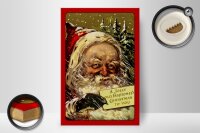 Holzschild Weihnachtsmann Winter Schnee Christmas 20x30cm