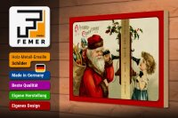 Holzschild Weihnachten Geschenke Santa Claus 30x20cm