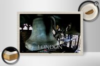 Holzschild Städte London UK England Big Ben 30x20cm
