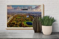 Holzschild Städte London England Hyde Park 30x20cm Geschenk