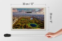 Holzschild Städte London England Hyde Park 30x20cm Geschenk