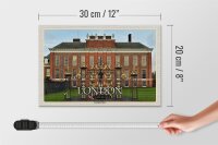 Holzschild Städte London England Kensington Palace 30x20cm