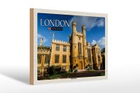 Holzschild Städte London England UK Lambeth Palace...