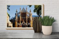 Holzschild Städte Westminster Abbey London UK 30x20cm