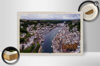 Holzschild Städte Looe Enlgand United Kingdom Town 30x20cm