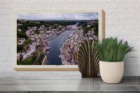 Holzschild Städte Looe Enlgand United Kingdom Town 30x20cm