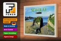Holzschild Städte Newquay Coast United Kingdom 30x20cm