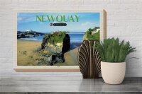 Holzschild Städte Newquay Coast United Kingdom 30x20cm