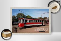 Holzschild Städte Seaton Tramway UK England 30x20cm