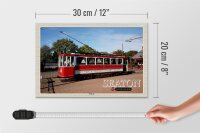 Holzschild Städte Seaton Tramway UK England 30x20cm