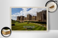 Holzschild Städte England UK Windsor Castle 30x20cm