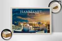 Holzschild Reise Hammamet Tunesien Urlaub Sonne 30x20cm