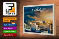 Holzschild Reise Hammamet Tunesien Urlaub Sonne 30x20cm