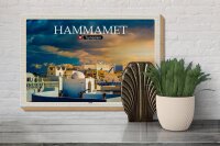 Holzschild Reise Hammamet Tunesien Urlaub Sonne 30x20cm