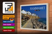 Holzschild Reise Hammamet Tunesien Meer Strand 30x20cm