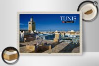 Holzschild Reise Tunis Tunesien Medina Moschee 30x20cm