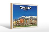 Holzschild Reise Innsbruck Österreich Hötting...
