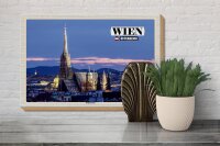 Holzschild Reise Wien Österreich Stephansdom 30x20cm