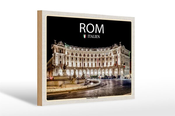 Holzschild Reise Italien Rom Anantara Palazzo Naiadi 30x20cm
