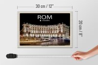 Holzschild Reise Italien Rom Anantara Palazzo Naiadi 30x20cm