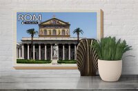 Holzschild Reise Rom Italien Basilika Sankt Paul 30x20cm
