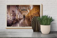 Holzschild Reise Vatikan Italien Vatikan Museum 30x20cm