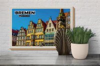 Holzschild Städte Bremen Deutschland Altstadt 30x20cm