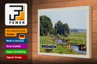 Holzschild Städte Bremen Deutschland Blockland 30x20cm