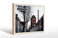 Holzschild Städte Bremen Deutschland Findorff Fabrik...