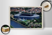 Holzschild 20x30cm Städte Bremen Stadion