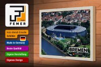 Holzschild 20x30cm Städte Bremen Stadion