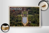 Holzschild Städte Dresden Deutschland Großer Garten 30x20cm