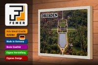 Holzschild Städte Dresden Deutschland Großer Garten 30x20cm
