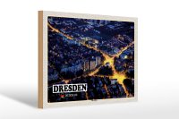 Holzschild Städte Dresden Deutschland Südvorstadt 30x20cm