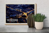Holzschild Städte Dresden Deutschland Südvorstadt 30x20cm