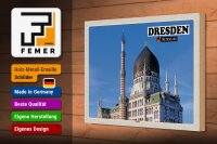 Holzschild Städte Dresden Deutschland Yenizde 30x20cm