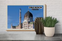 Holzschild Städte Dresden Deutschland Yenizde 30x20cm
