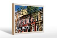 Holzschild Städte Düsseldorf Derendorf Gebäude 30x20cm