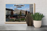 Holzschild Städte Düsseldorf Friedrichstadt Park 30x20cm