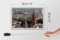 Holzschild Städte Frankfurt Kaiserdom 30x20cm Geschenk